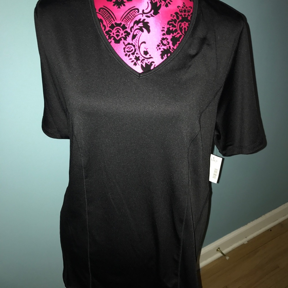 Catherine's black exercise top NWT 1X petite
